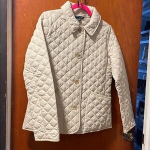 Banana Republic BR Quilted
Puffer Jacket Lightweight Softshell Ivory